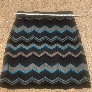 Wool chevron stipe skirt from Title nine